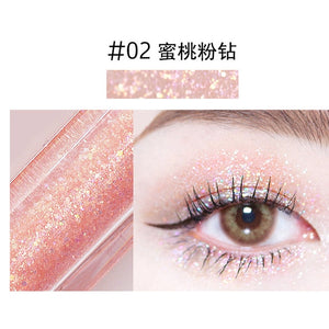 LIquid Eye shadow Pearl light Flash film Brilliant Pearl light Highlight Flash powder Lying silkworm juice