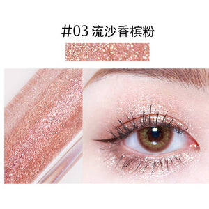 LIquid Eye shadow Pearl light Flash film Brilliant Pearl light Highlight Flash powder Lying silkworm juice