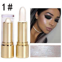 Load image into Gallery viewer, Eye Shadow Highlighter Stick Shimmer Glitter Bronzer Cream Face Colour High-Light Brighten Easy to Wear Single Color Make Up