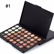 Load image into Gallery viewer, 40 Color Matte Eyeshadow Palette Earth Color Shimmer Glitter Earth Eye Shadow Power Set Cosmetic Makeup Tools Make Up