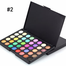 Load image into Gallery viewer, 40 Color Matte Eyeshadow Palette Earth Color Shimmer Glitter Earth Eye Shadow Power Set Cosmetic Makeup Tools Make Up