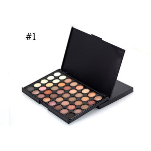 40 Color Eyeshadow Palette Matte Shiny Diamond Eyeshadow Glitter the First Luminous Eye Shadow Female Makeup Palette