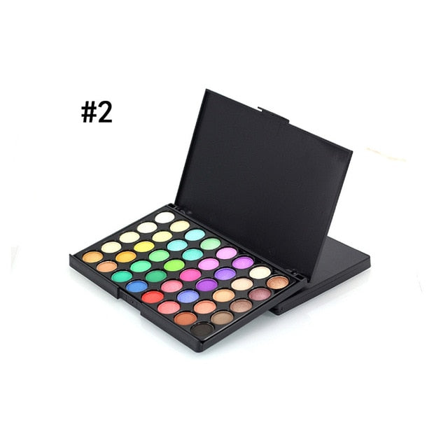 40 Color Eyeshadow Palette Matte Shiny Diamond Eyeshadow Glitter the First Luminous Eye Shadow Female Makeup Palette