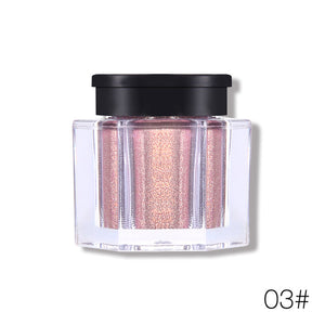 UCANBE 8 Colors Glitter Eye Shadow Loose Powder Diamond Shine Eyeshadow Pigment Sparkle Beauty Holographic Makeup Metallic Nude