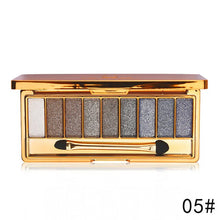 Load image into Gallery viewer, Professional Eye Shadow Pallete Makeup 9 Colors Diamond Bright Glitter Shiny Eyeshadow Make Up Palette Waterproof With Brush