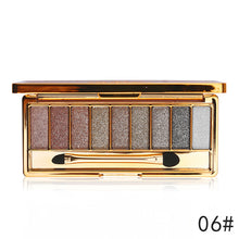 Load image into Gallery viewer, Professional Eye Shadow Pallete Makeup 9 Colors Diamond Bright Glitter Shiny Eyeshadow Make Up Palette Waterproof With Brush