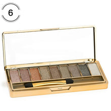 Load image into Gallery viewer, Professional Eye Shadow Pallete Makeup 9 Colors Diamond Bright Glitter Shiny Eyeshadow Make Up Palette Waterproof With Brush