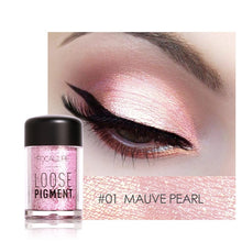 Load image into Gallery viewer, FOCALLURE Glitter Eye Shadow Powder Pigment Easy To Wear Professional Eye Makeup Shimmer Loose Powder Eyeshadow