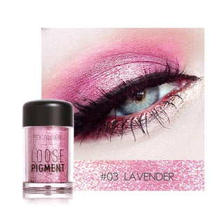 FOCALLURE Glitter Eye Shadow Powder Pigment Easy To Wear Professional Eye Makeup Shimmer Loose Powder Eyeshadow