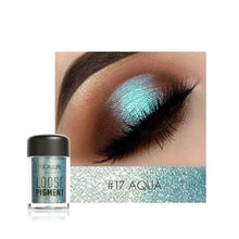 Load image into Gallery viewer, FOCALLURE Glitter Eye Shadow Powder Pigment Easy To Wear Professional Eye Makeup Shimmer Loose Powder Eyeshadow