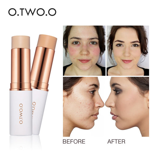 O.TWO.O 2018 New Magical Concealer Stick Foundation Makeup Full Cover Face Concealer Base Primer Moisturizer Hide Blemish Hot